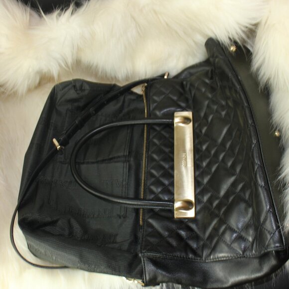 Ripani Genuine  Leather Tote/Shoulder black bag Made in Italy 12"x9"x5" - Picture 7 of 9